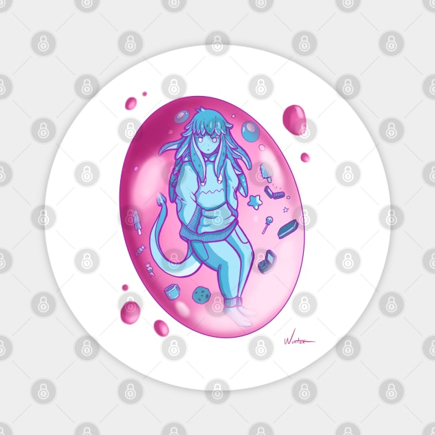 Squid Princess Magnet by itWinter